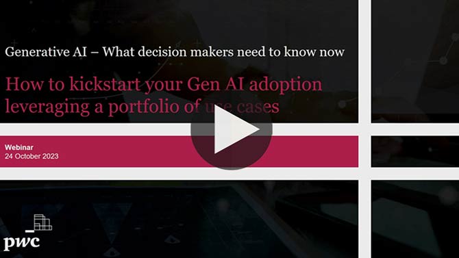 Episode 1: How to kickstart your GenAI adoption leveraging a portfolio of use cases