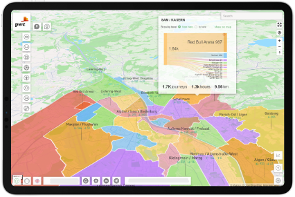 PwC Smart City Platform: Mobilitätsanalyse