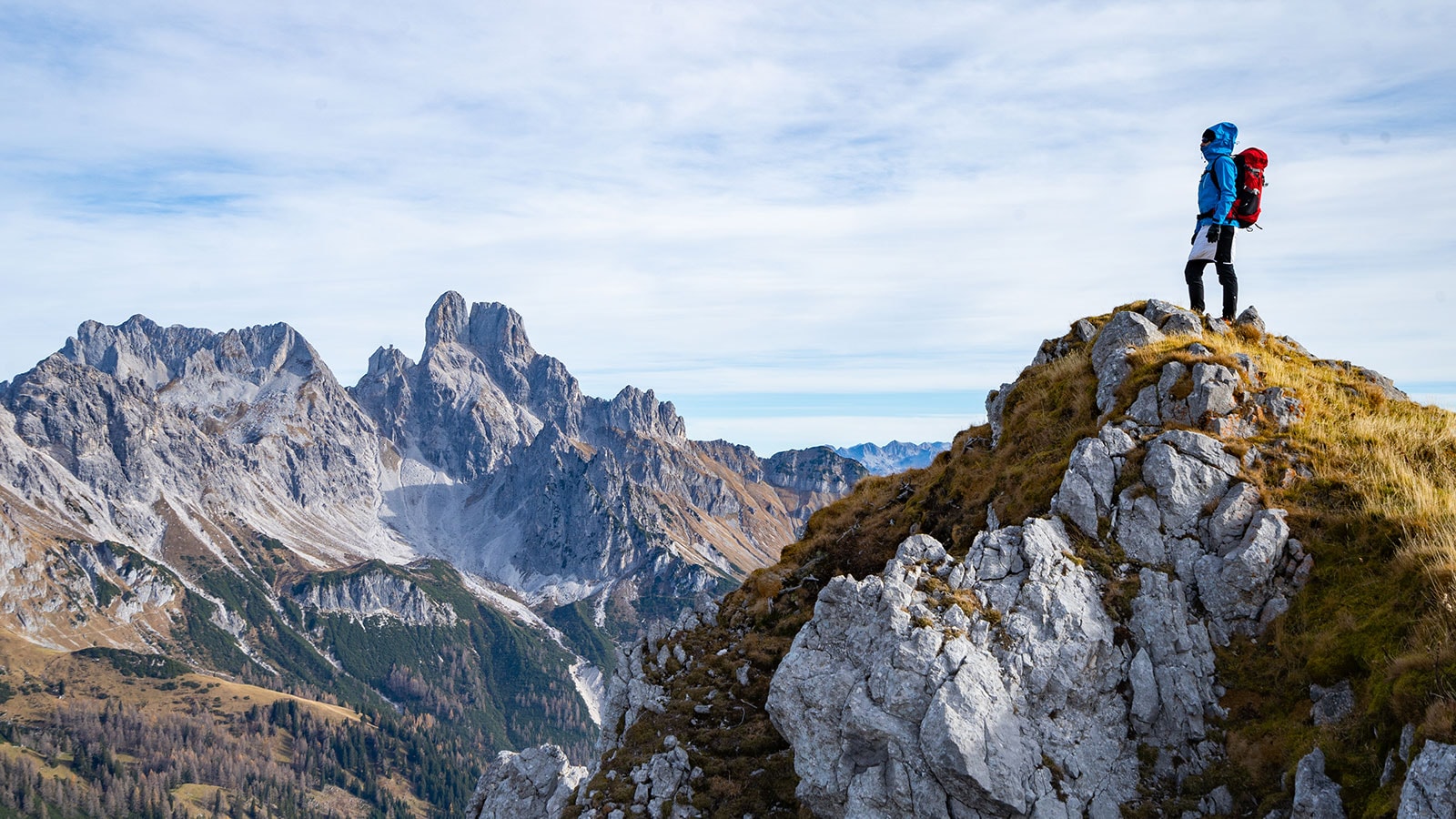 Bergsteiger auf dem Gipfel