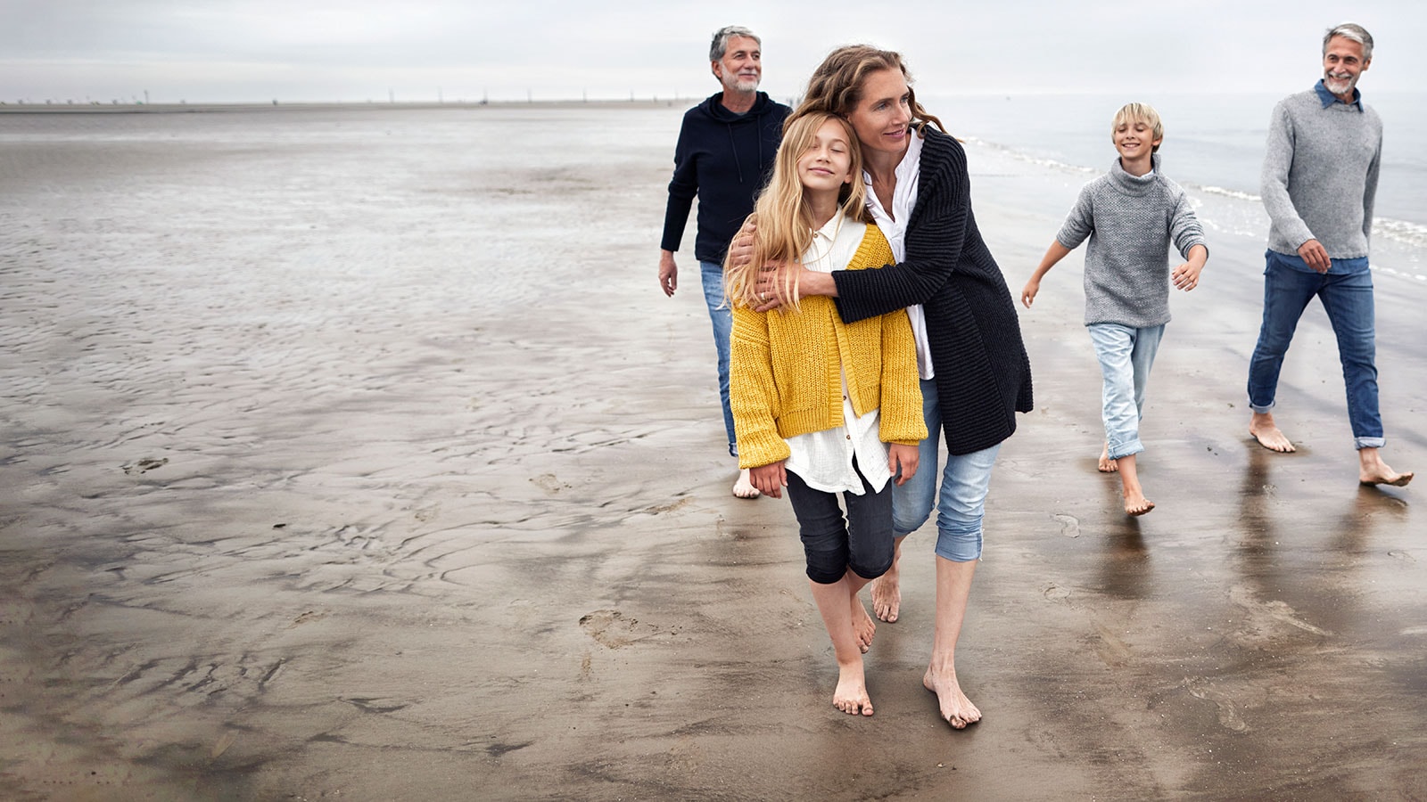 Familie am Strand