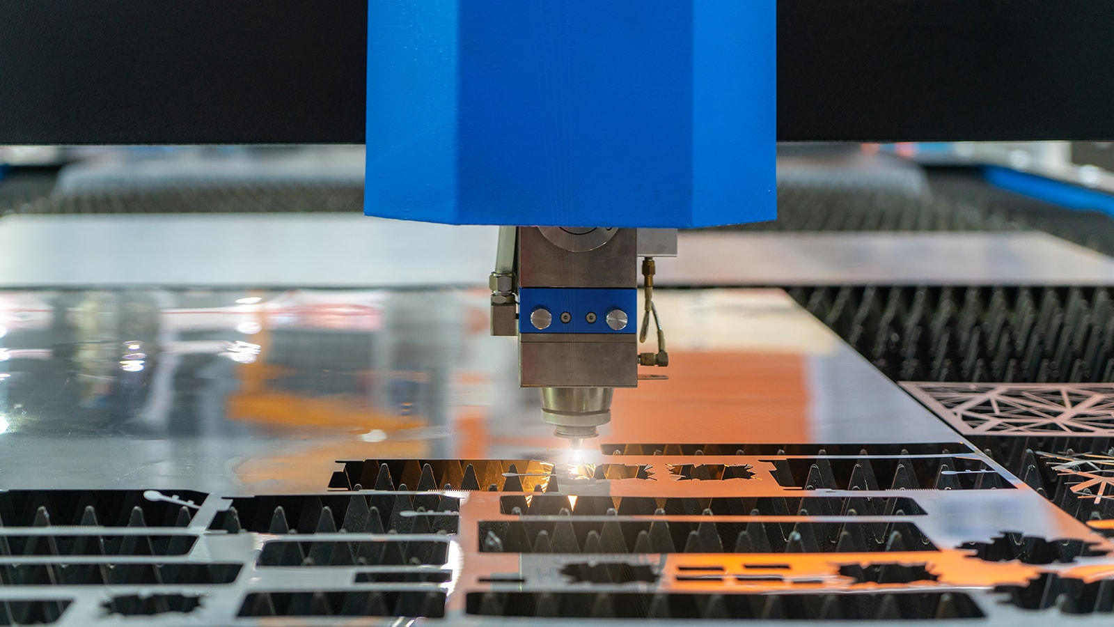 Nahaufnahme Lasercutter