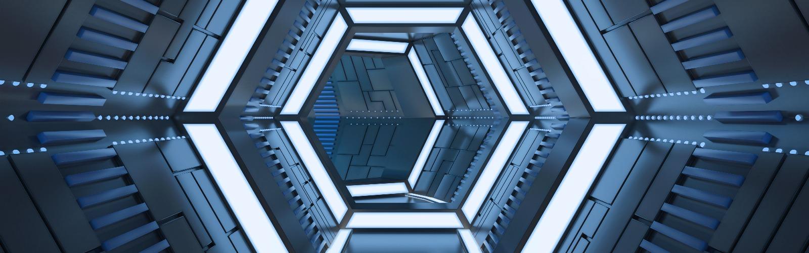 Futuristischer Tunnel