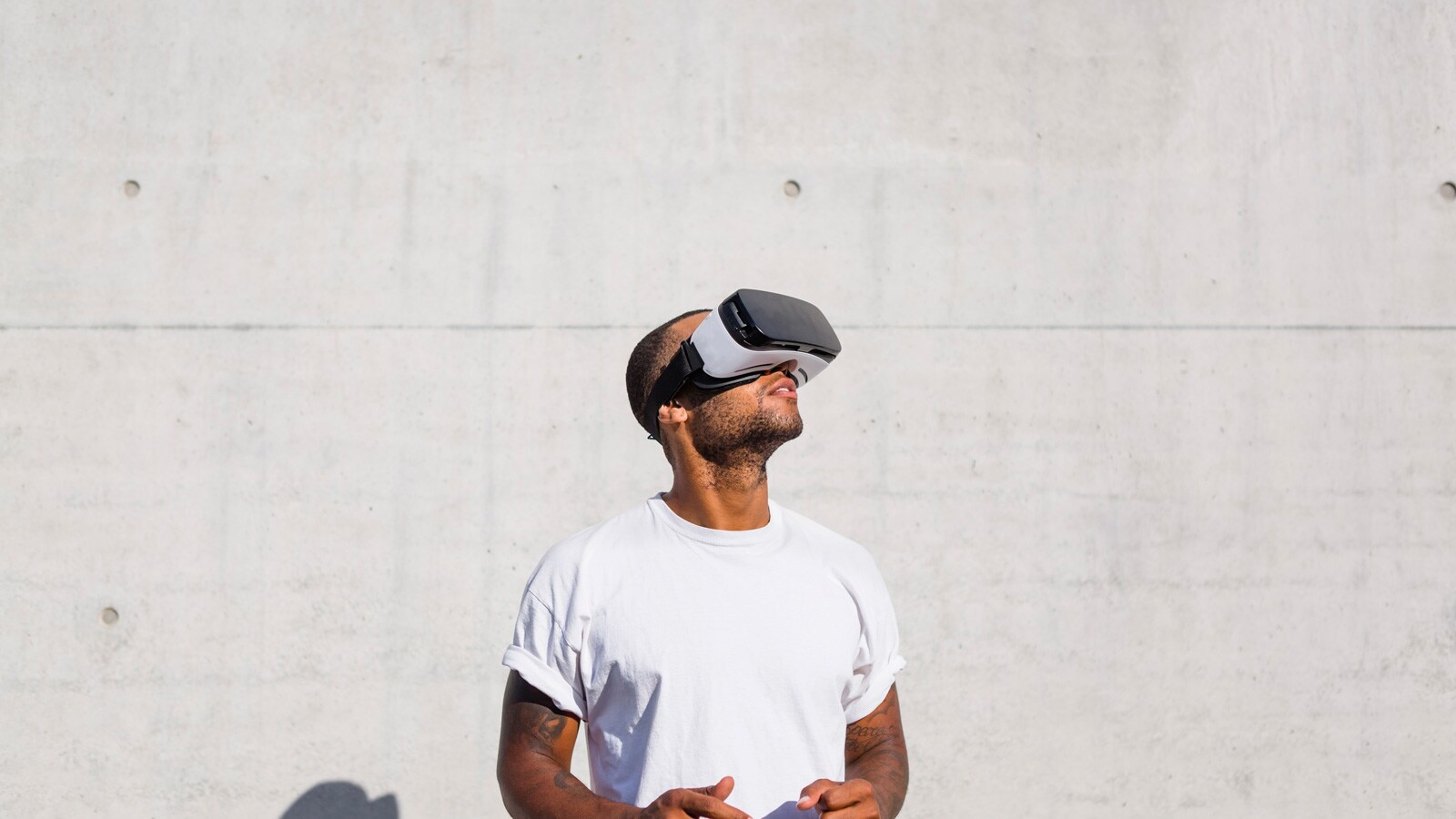 Mann in VR