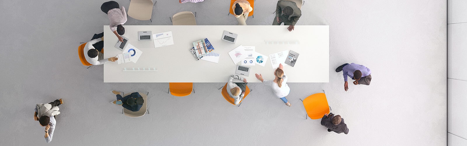 Meeting aus Vogelperspektive