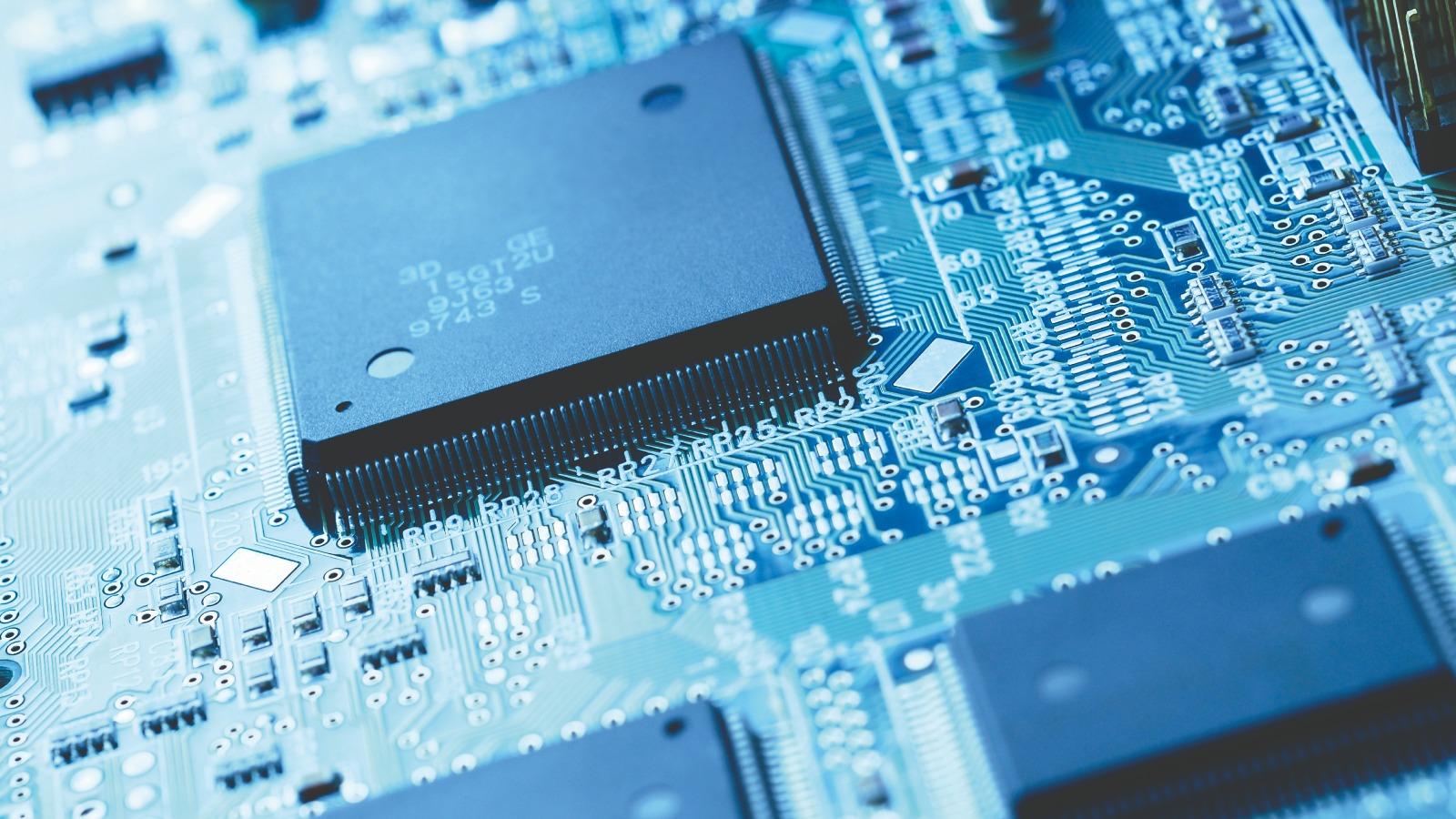 Nahaufnahme Computer-Chip