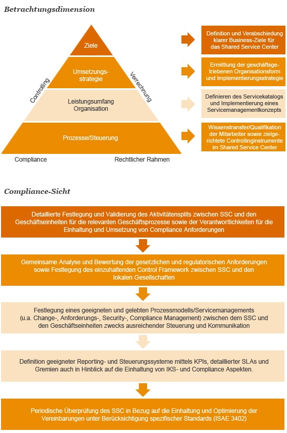 Infografik: Kritische Erfolgsfaktoren für eine SSC-Einführung
